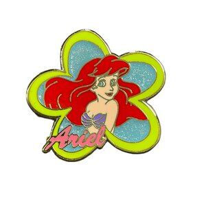 Disney Ariel Princess Trading Pin Little Mermaid Sparkle Lapel Pin Brooch Badge